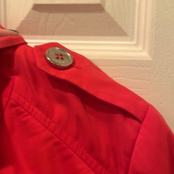 Express pink pea coat. Size small. Collar ruffle detail. - Picture 6 of 6